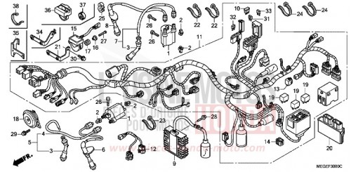 WIRE HARNESS VT750C8 de 2008